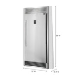 Forno Rizzuto 28-Inch Upright Convertible Refrigerator, 32-Inch Wide, Right Swing, Decorative Grill, ENERGY STAR Certified