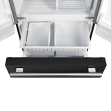 Forno Gallipoli Espresso 30-Inch French Door Refrigerator, Bottom Freezer, Ice Maker