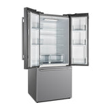 Forno Gallipoli 30" French Door Refrigerator – 17.5 cu.ft, Bottom Freezer, Ice Maker & No Frost Technology