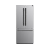 Forno Gallipoli 30" French Door Refrigerator – 17.5 cu.ft, Bottom Freezer, Ice Maker & No Frost Technology