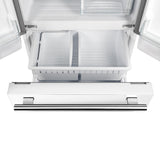 Forno Gallipoli Espresso 30-Inch French Door Refrigerator, Bottom Freezer, Ice Maker