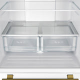 Forno Gallipoli Espresso 30-Inch French Door Refrigerator, Bottom Freezer, Ice Maker