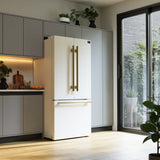 Forno Gallipoli Espresso 30-Inch French Door Refrigerator, Bottom Freezer, Ice Maker