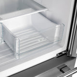 Forno Gallipoli 30" French Door Refrigerator – 17.5 cu.ft, Decorative Grill, Stainless Steel & No Frost Technology