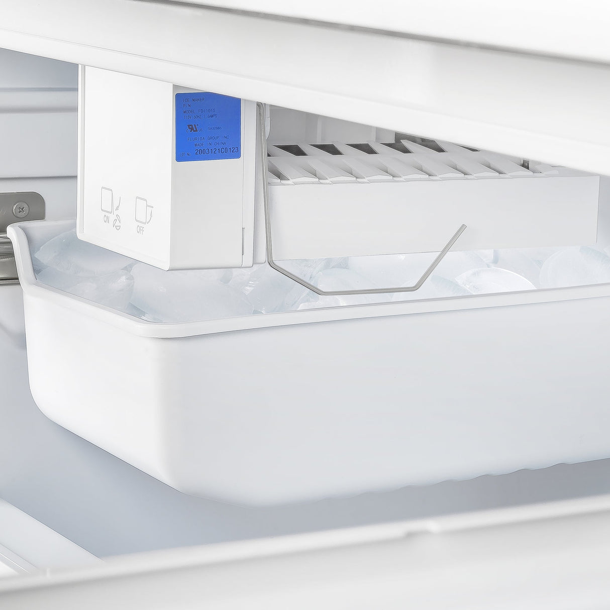 Forno Gallipoli 30" French Door Refrigerator – 17.5 cu.ft, Decorative Grill, Stainless Steel & No Frost Technology