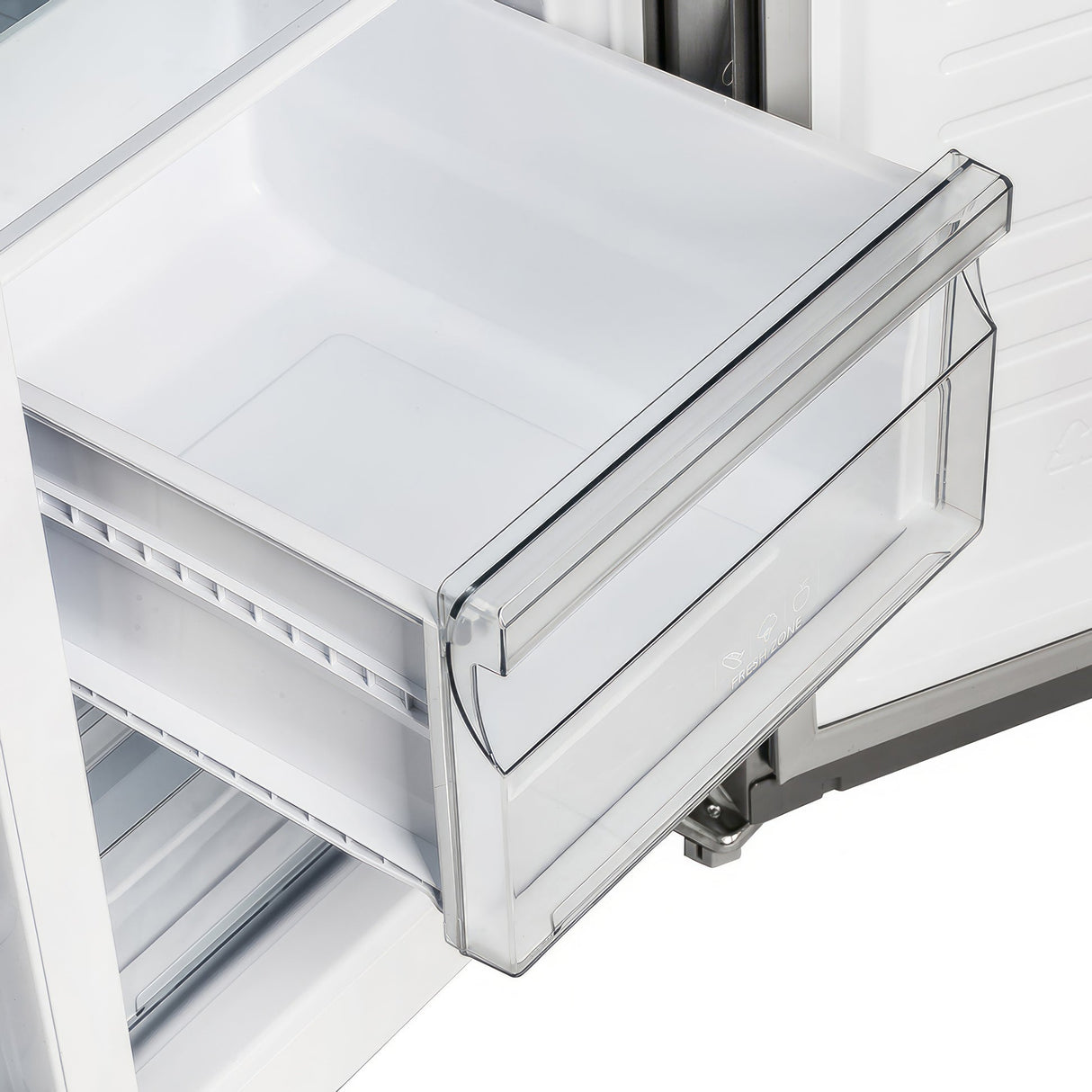 Forno Salerno 33-Inch Side-by-Side Stainless Steel Refrigerator, 15.6 cu.ft
