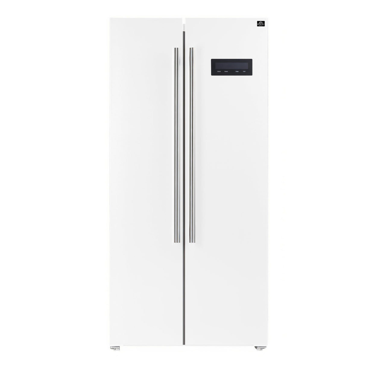 Forno Salerno Espresso 33-Inch Side-by-Side Refrigerator, 15.6 Cu. Ft., Energy-Efficient, No Frost, Modern Design