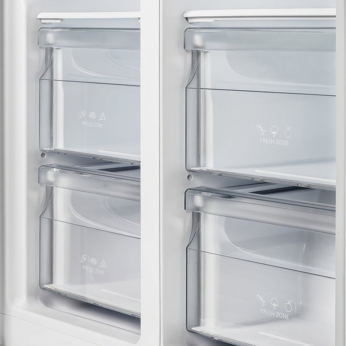 Forno Salerno 37-Inch Built-In Stainless Steel Refrigerator, 15.6 cu.ft, Modern Decorative Grill