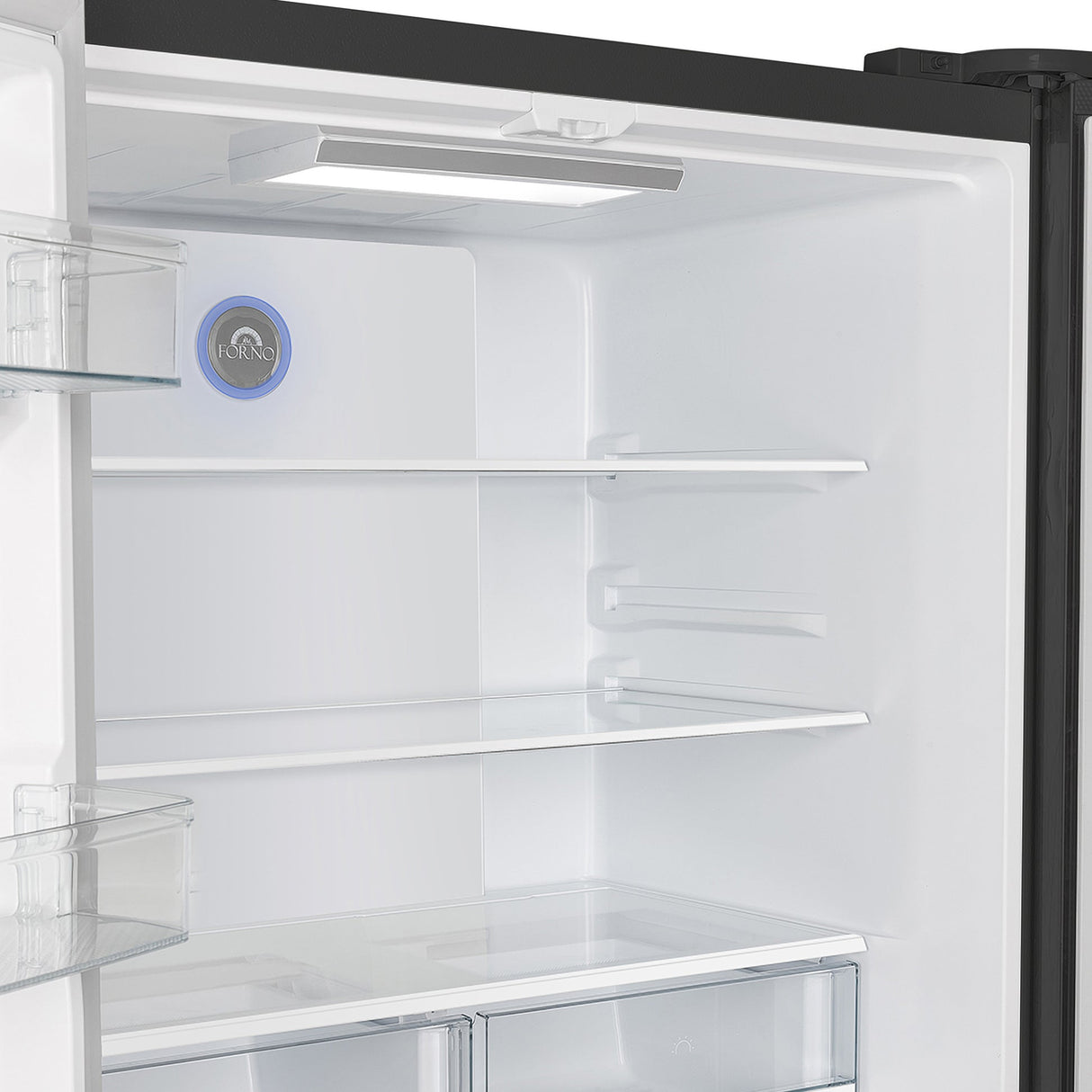 Forno Moena Espresso 36-Inch French Door Refrigerator, 19.2 Cu. Ft., Frost-Free, Automatic Ice Maker