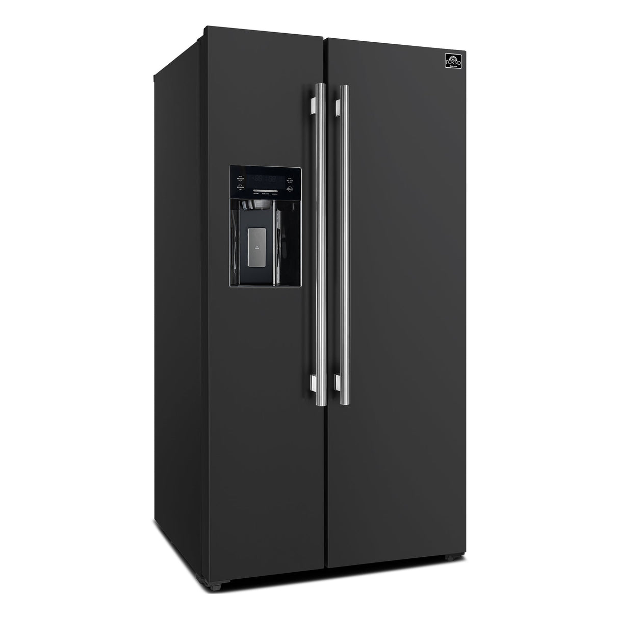 Forno Salerno Espresso 36-Inch Side-by-Side Refrigerator, 20 Cu. Ft., Frost-Free, Ice & Water Dispenser