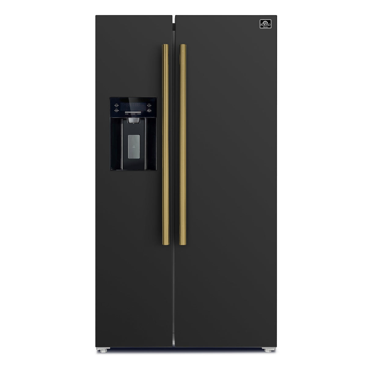 Forno Salerno Espresso 36-Inch Side-by-Side Refrigerator, 20 Cu. Ft., Frost-Free, Ice & Water Dispenser