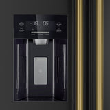 Forno Salerno Espresso 36-Inch Side-by-Side Refrigerator, 20 Cu. Ft., Frost-Free, Ice & Water Dispenser