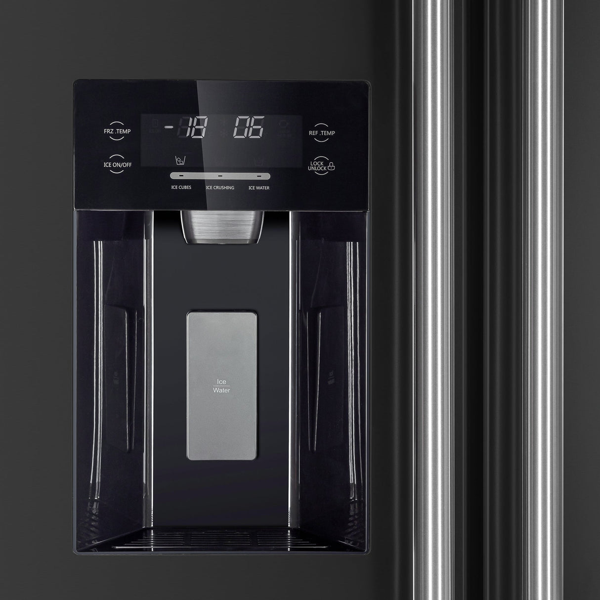 Forno Salerno Espresso 36-Inch Side-by-Side Refrigerator, 20 Cu. Ft., Frost-Free, Ice & Water Dispenser