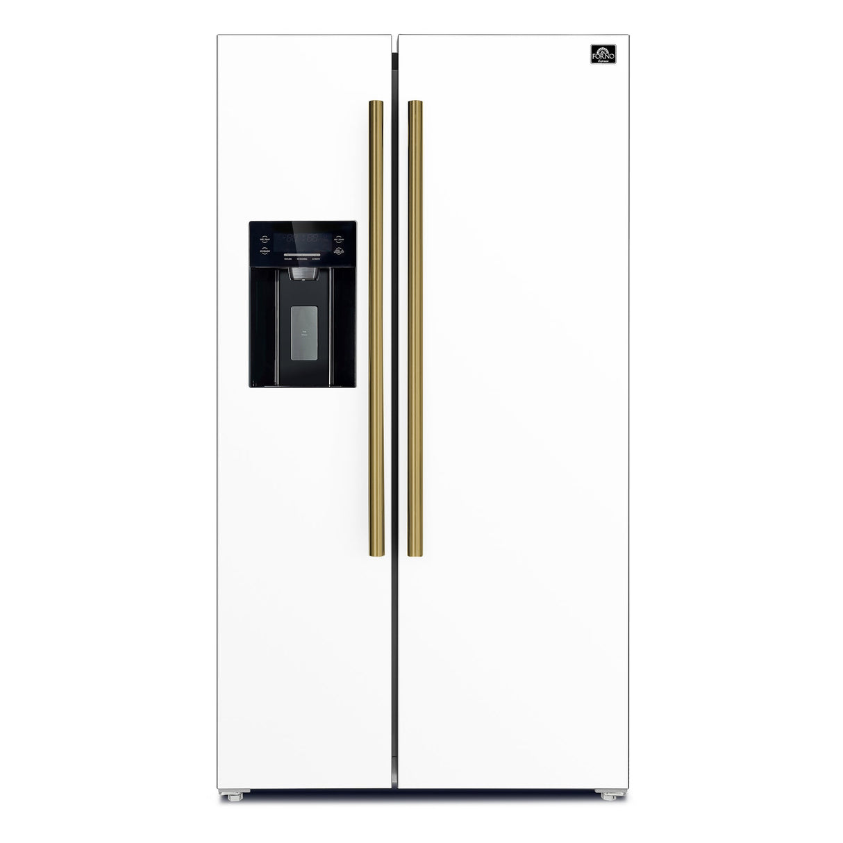 Forno Salerno Espresso 36-Inch Side-by-Side Refrigerator, 20 Cu. Ft., Frost-Free, Ice & Water Dispenser