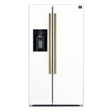 Forno Salerno Espresso 36-Inch Side-by-Side Refrigerator, 20 Cu. Ft., Frost-Free, Ice & Water Dispenser