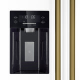 Forno Salerno Espresso 36-Inch Side-by-Side Refrigerator, 20 Cu. Ft., Frost-Free, Ice & Water Dispenser