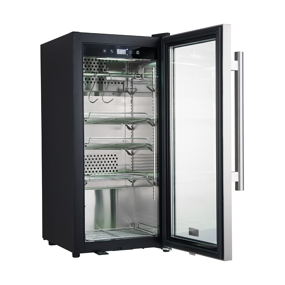 Forno Asciutto 16" Dry Aging Cabinet – 2.65 cu.ft, LED Lighting & Adjustable Shelves