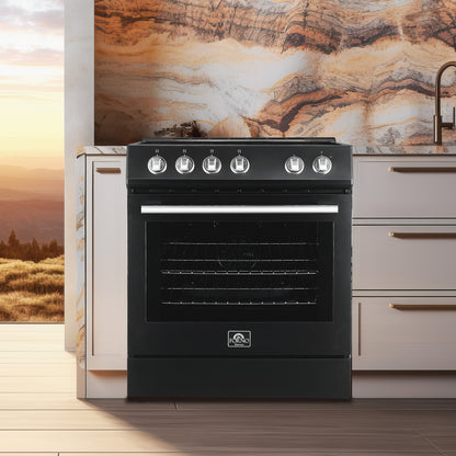 Forno Leonardo Espresso 30-Inch Electric Range, True Convection, Energy Efficient