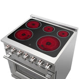 Forno Massimo Freestanding Chef Door Electric Range, True Convection Oven