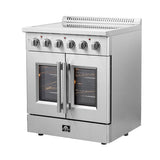 Forno Galiano Freestanding French Door Electric Range, True Convection, Energy Efficient