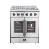 Forno Galiano Freestanding French Door Electric Range, True Convection, Energy Efficient