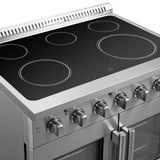 Forno Galiano Freestanding French Door Electric Range, True Convection, Energy Efficient