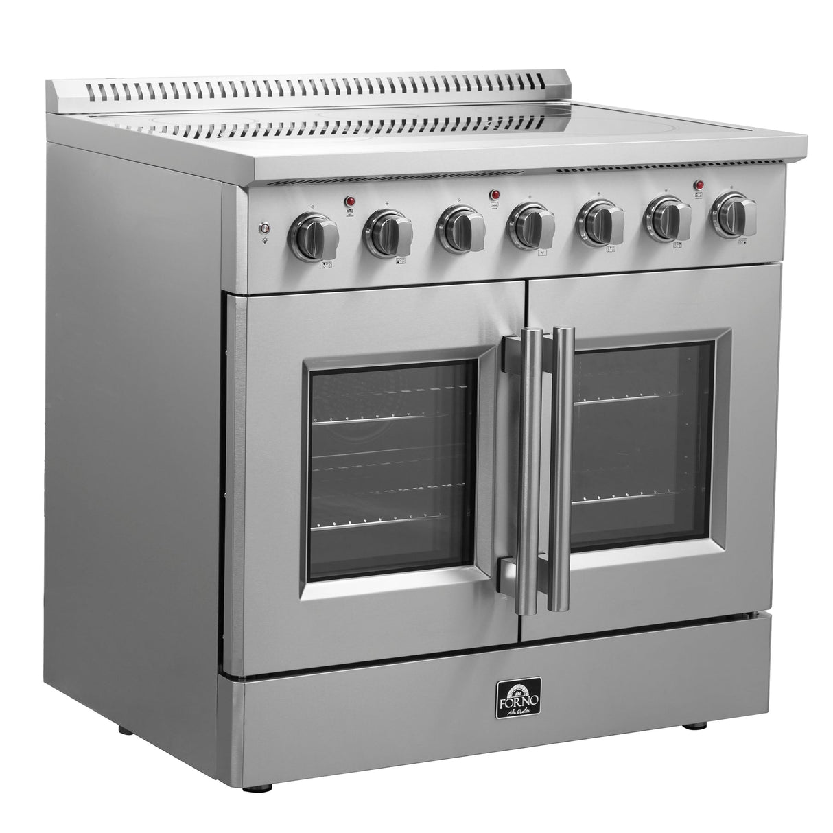 Forno Galiano Freestanding French Door Electric Range, True Convection, Energy Efficient