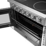 Forno Galiano Freestanding French Door Electric Range, True Convection, Energy Efficient
