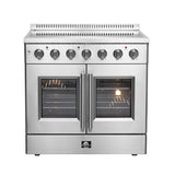 Forno Galiano Freestanding French Door Electric Range, True Convection, Energy Efficient