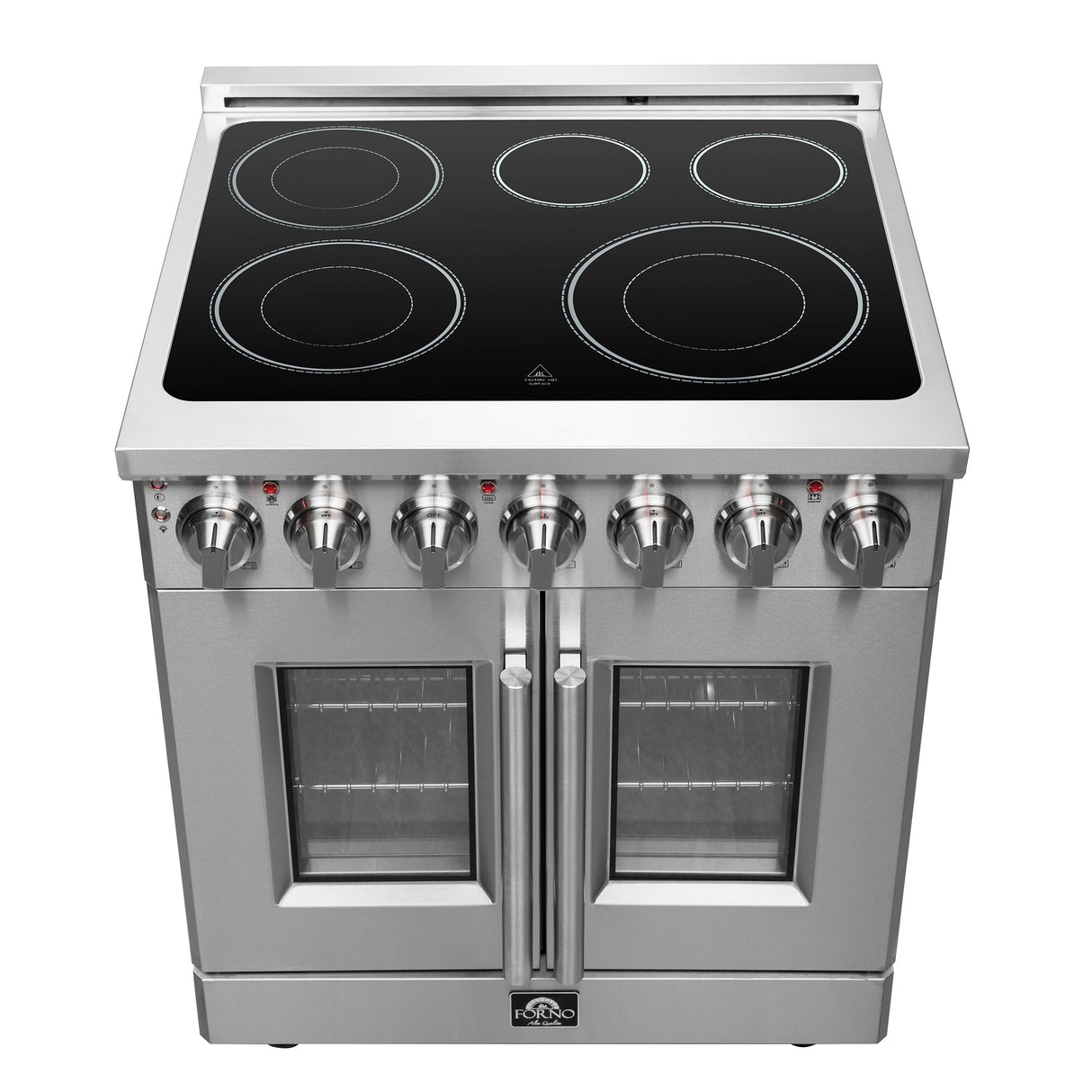 Forno Massimo Freestanding French Door Electric Range, True Convection Oven
