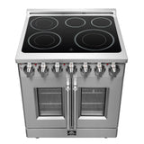 Forno Massimo Freestanding French Door Electric Range, True Convection Oven