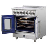 Forno Massimo Freestanding French Door Electric Range, True Convection Oven