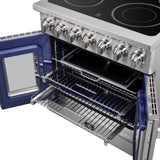 Forno Massimo Freestanding French Door Electric Range, True Convection Oven