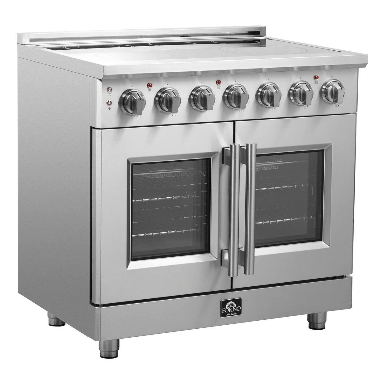 Forno Massimo Freestanding French Door Electric Range, True Convection Oven