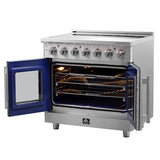 Forno Massimo Freestanding French Door Electric Range, True Convection Oven