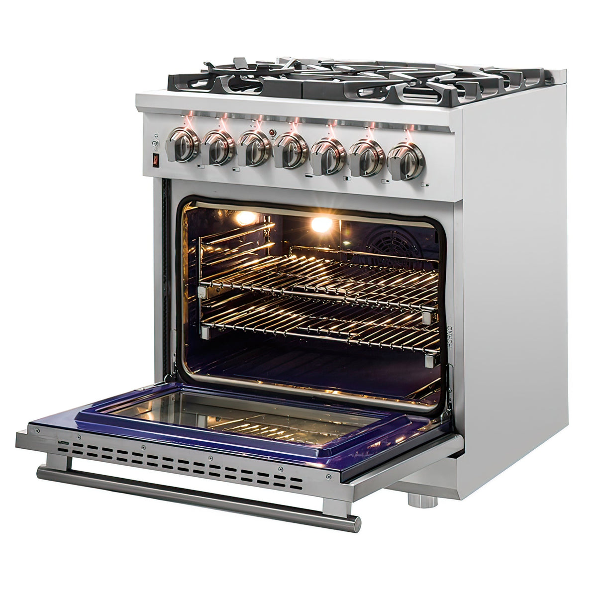 Forno Massimo Freestanding Dual Fuel Range, Double Convection Ovens