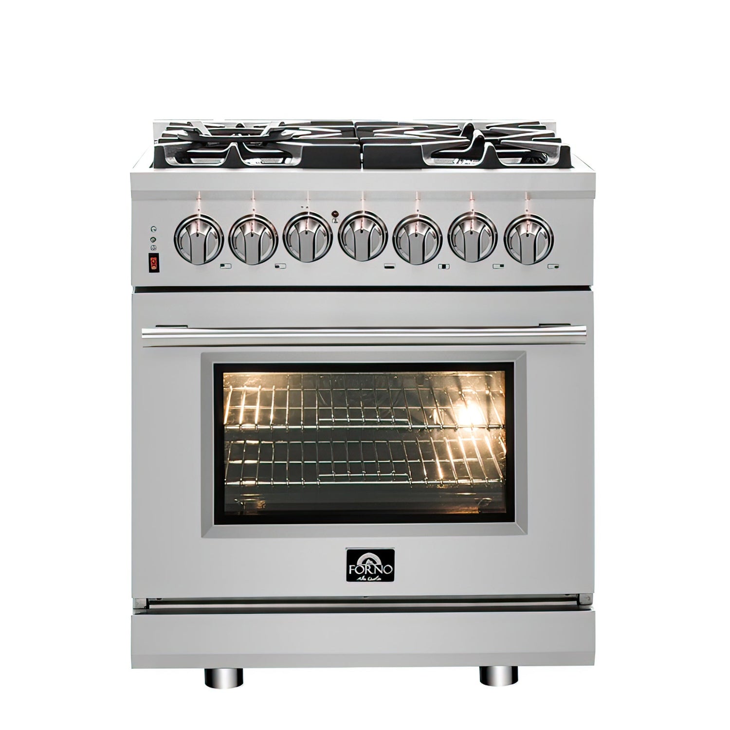Forno Massimo Freestanding Dual Fuel Range, Double Convection Ovens