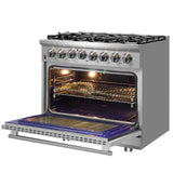 Forno Massimo Freestanding Dual Fuel Range, Double Convection Ovens