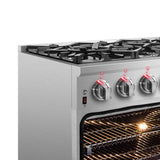 Forno Massimo Freestanding Dual Fuel Range, Double Convection Ovens