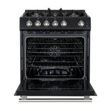 Forno Leonardo Espresso 30-Inch Gas Range, 5 Burners, 39,500 BTU, 5 cu.ft Convection Oven