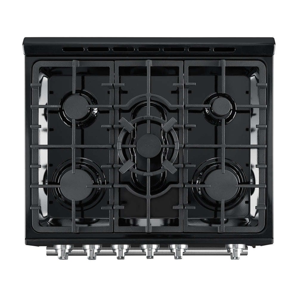 Forno Leonardo Espresso 30-Inch Gas Range, 5 Burners, 39,500 BTU, 5 cu.ft Convection Oven