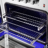 Forno Massimo Freestanding Dual Fuel Range, Double Convection Ovens