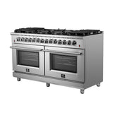 Forno Massimo Freestanding Dual Fuel Range, Double Convection Ovens