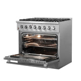 Forno Galiano Freestanding Dual Fuel Range, Double Convection Ovens