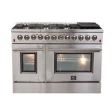 Forno Galiano Freestanding Dual Fuel Range, Double Convection Ovens
