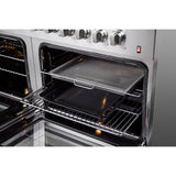 Forno Galiano Freestanding Dual Fuel Range, Double Convection Ovens