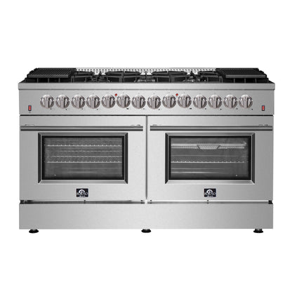 Forno Galiano Freestanding Dual Fuel Range, Double Convection Ovens