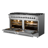 Forno Galiano Freestanding Dual Fuel Range, Double Convection Ovens