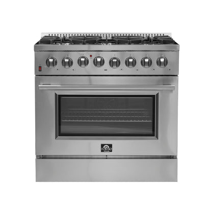 Forno Galiano Freestanding Dual Fuel Range, Double Convection Ovens
