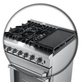 Forno Lazio 30-Inch Freestanding Dual Fuel Range, 5 Burners, True Convection Oven